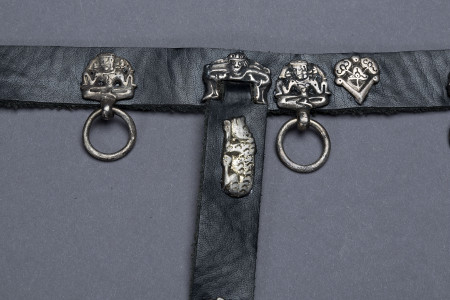 Khazar large silver belt with figures